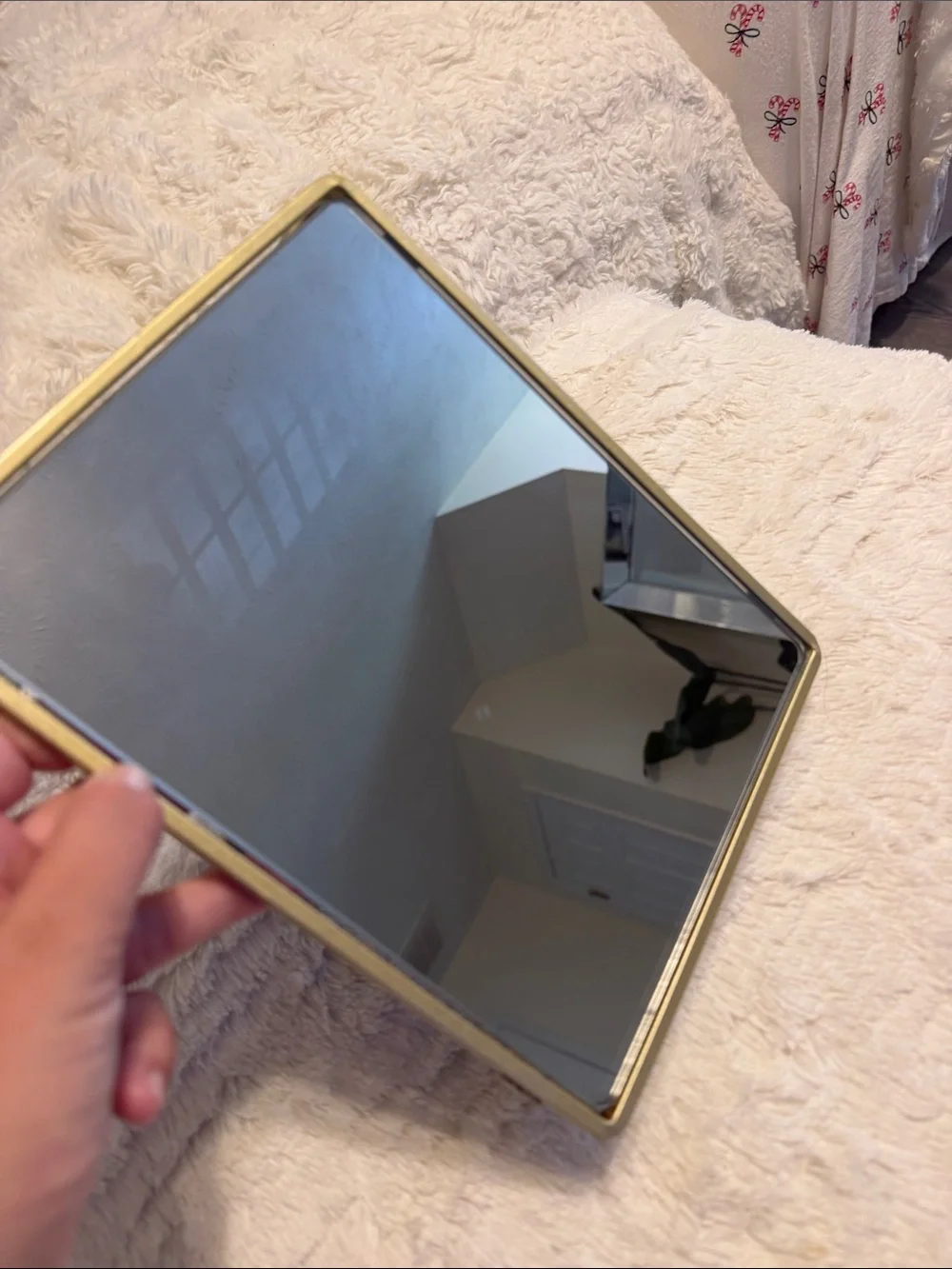 Target Gold Rectangle Freestanding Vanity Mirror